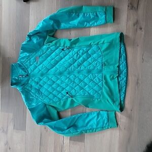 The North Face Thermoball Full Zip Lightweight Puff Jacket Teal Size Small